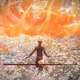 A screenshot from borkyborkd's (aka mrBorkD's) YouTube video showing him posing as the infamous Malenia, Blade of Miquella blossoms during the second phase of her fight.